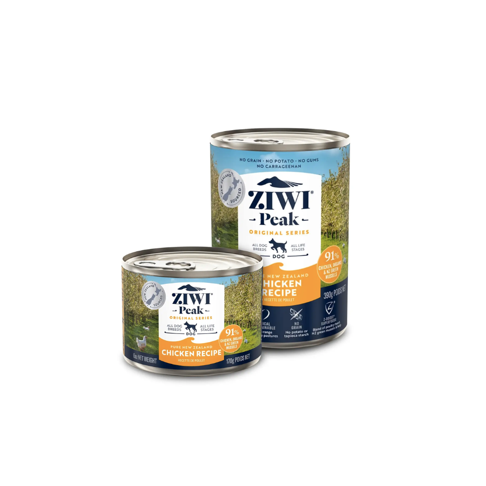 Ziwipeak - 鮮肉狗罐頭系列 - 放養雞肉配方(170g x12) (390g x12)