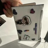 [S] KARL LAGERFELD LH3NU8BQ MAYBELLE PATCH LOGO WALLET,WHITE/SPARK, 196788751910 (SKL895)