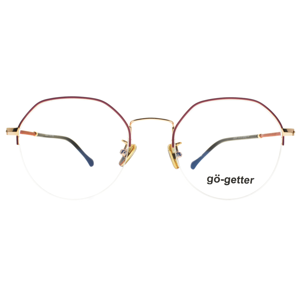 【Go-Getter】GO2047 GWI 古典知性半框光學眼鏡