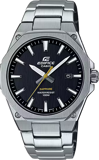 萬年鐘錶 - CASIO EDIFICE 系列  輕薄設計八角錶圈運動男錶  EFR-S108D-1AV  錶徑 : 39.9MM