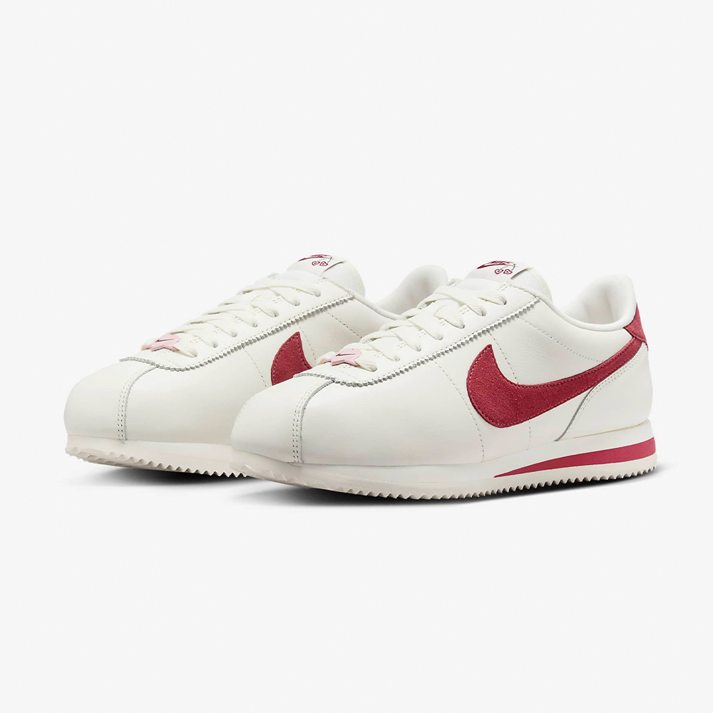 Nike Wmns Cortez SE 女 白紅 情人節 復古 皮革 阿甘鞋 休閒鞋 FZ5167-133