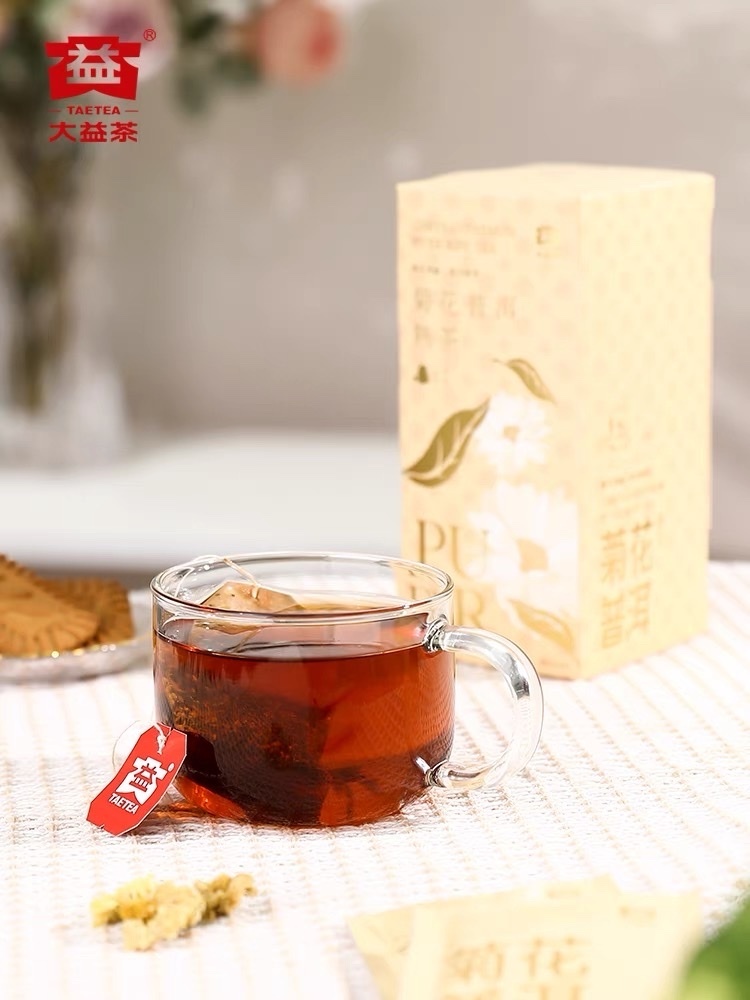 大益茶包系列菊花普洱熟茶40克