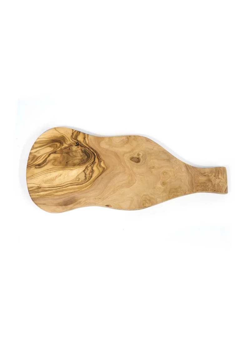 突尼西亞天然橄欖樹木手柄芝士併盤放置切板 Tunisia Natural Olive Wood Cutting Board with Handle  37cm / 件