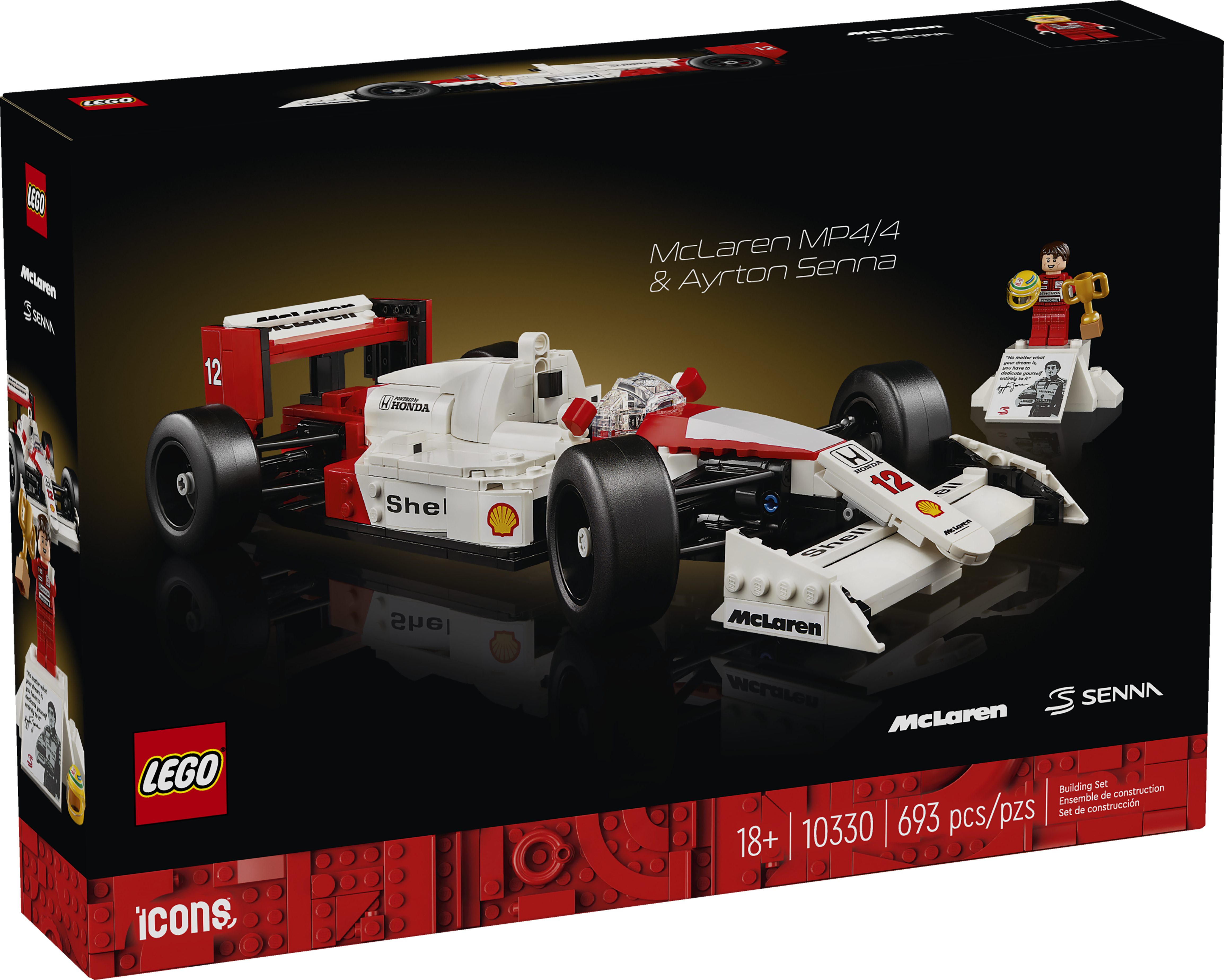 LEGO® 10330 Icons : McLaren F1 MP4/4 & Ayrton Senna