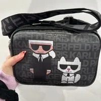 [S] KARL LAGERFELD LH3EZ9BJ MAYBELLE HOLOGRAM DUO CAMERA CROSSBODY, 196788861428 (SKL922)