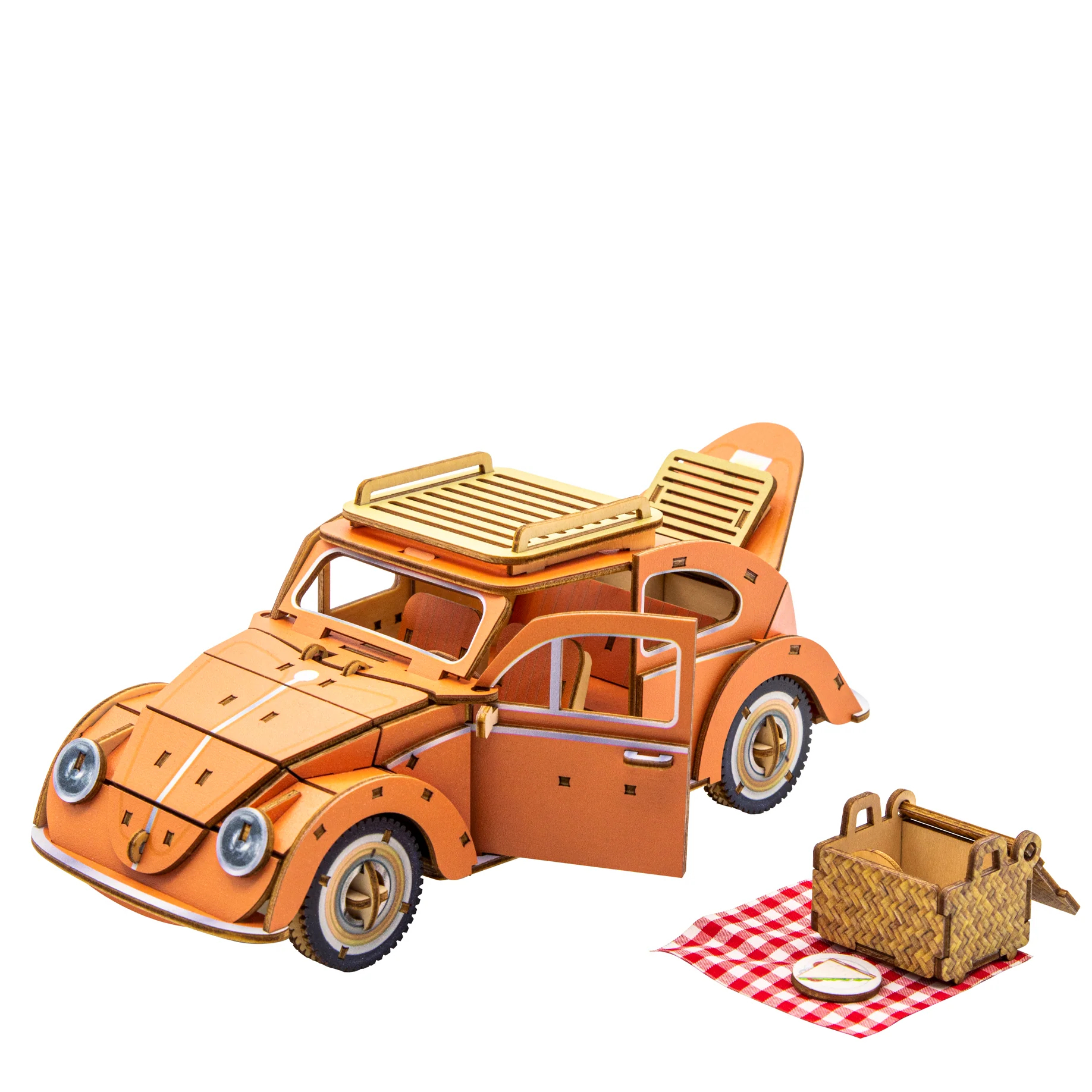 Jigzle Collectible Automobile Series - European Classic Orange