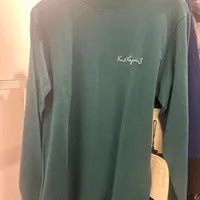[S] KARL LAGERFELD KARL SIGNATURE TEE,EMERALD, LM3G2248-EME [FINAL SALE] (SKL926)