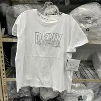[S] DKNY SKYLINE SKETCH LOGO TEE,WHITE, DP3T9559-WHT (SD832)