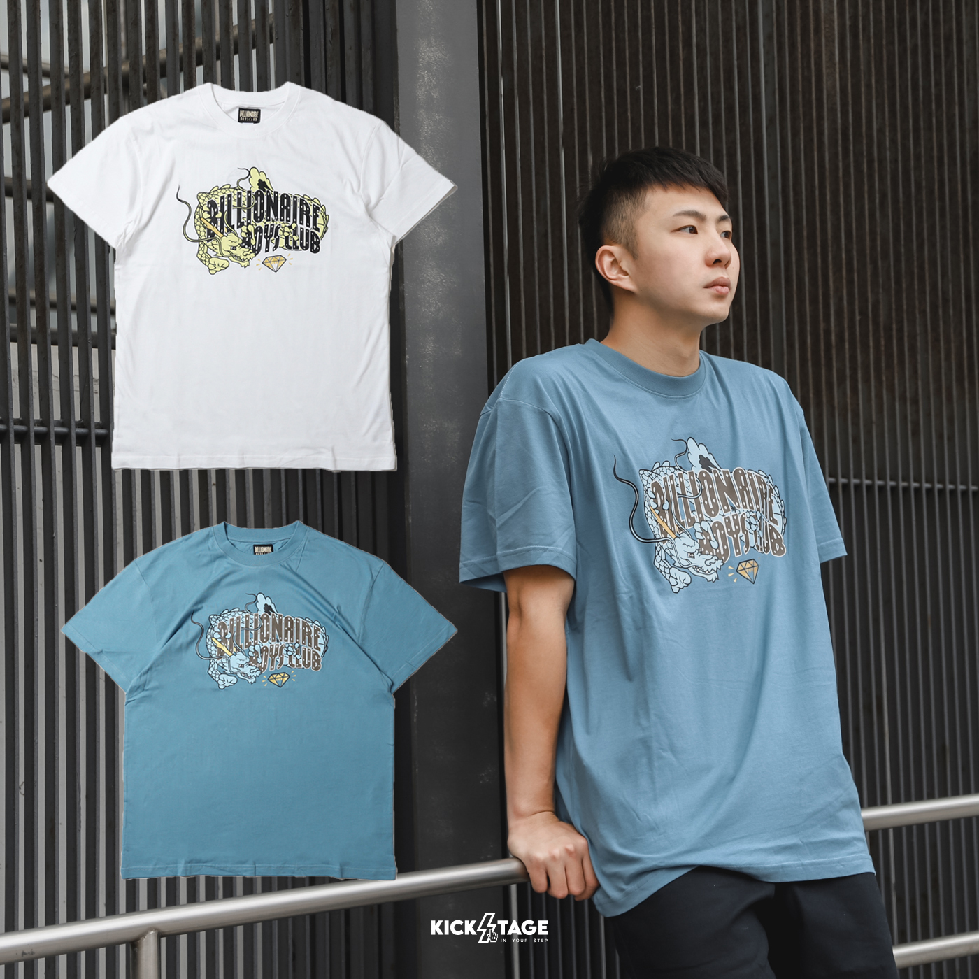 **特價商品售出不退換**BBC ICE CREAM BB DRAGON TEE 藍 白 龍年 鑽石 短T【BSS3TS001】