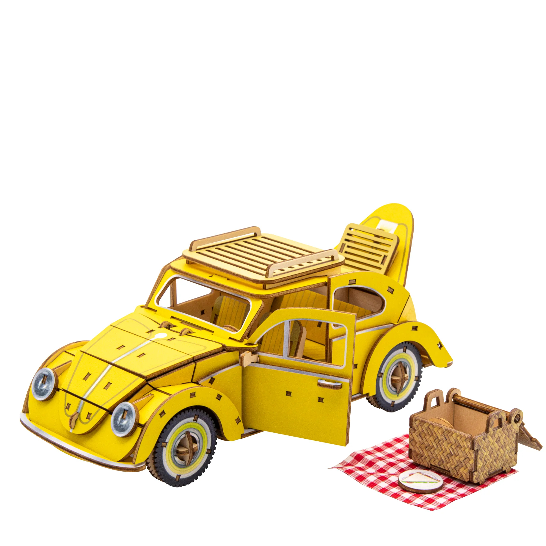 Jigzle Collectible Automobile Series - European Classic Yellow