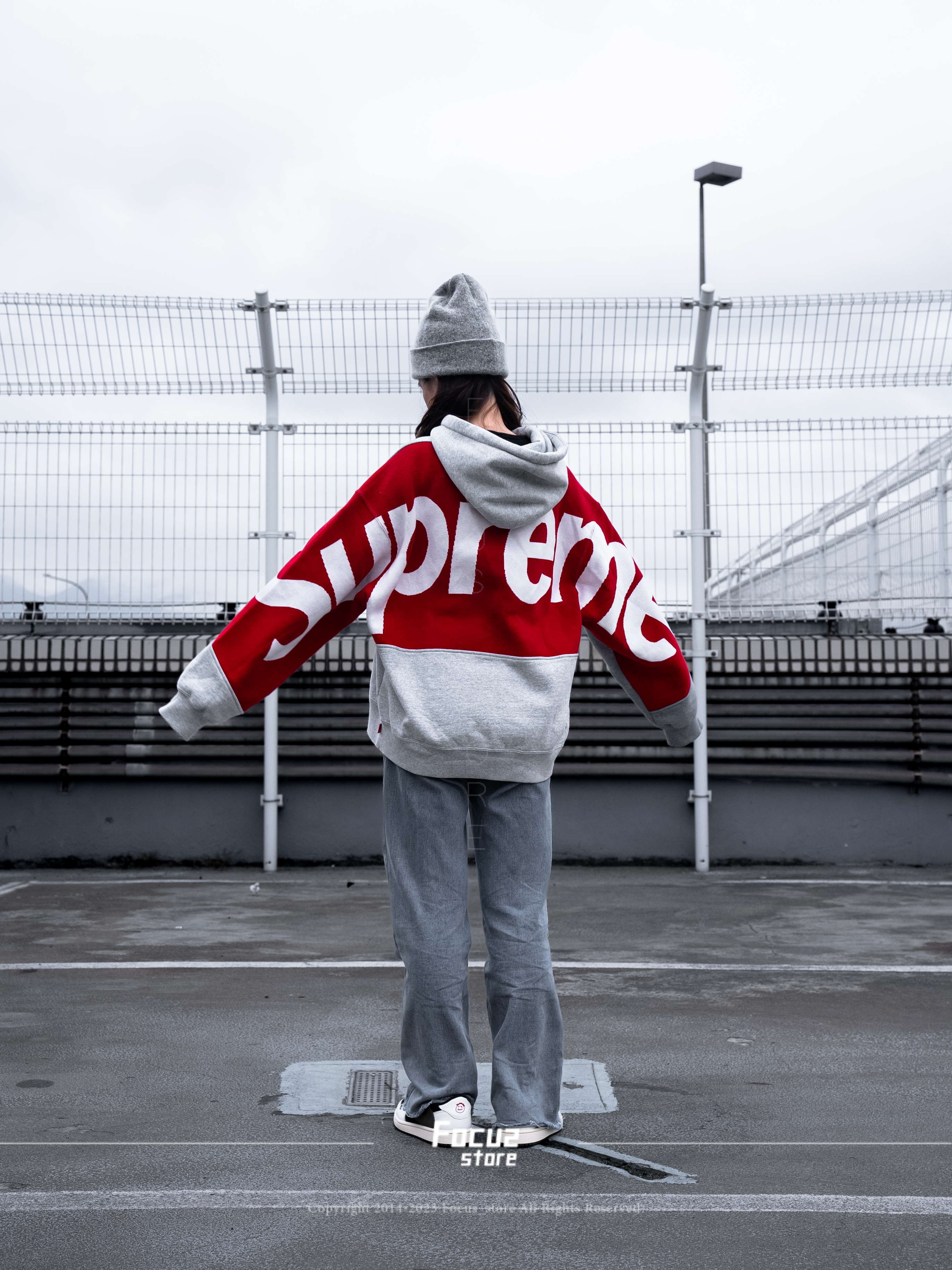 【Focus Store】現貨秒發 Supreme FW23 Week13 Big Logo Jacquard Hooded Sweatshirt 帽T 三色