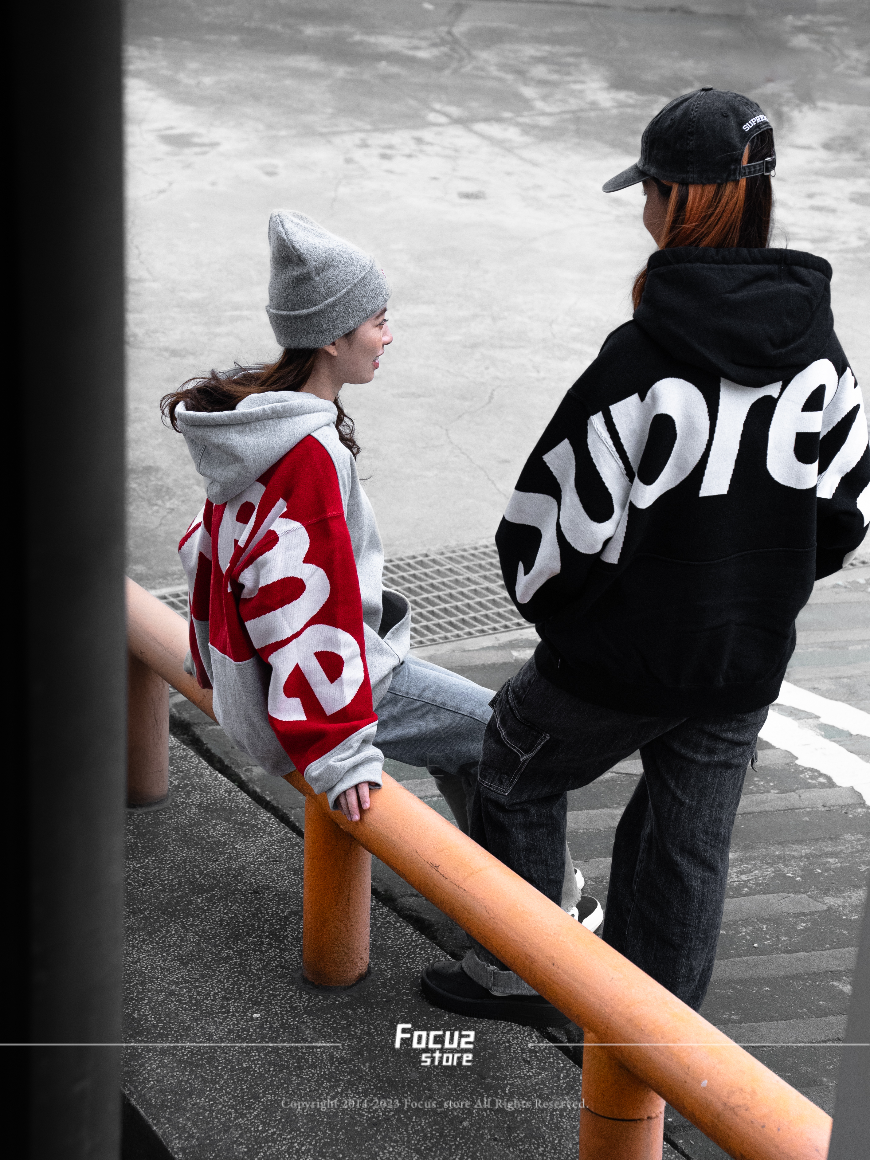 【Focus Store】現貨秒發 Supreme FW23 Week13 Big Logo Jacquard Hooded Sweatshirt 帽T 三色