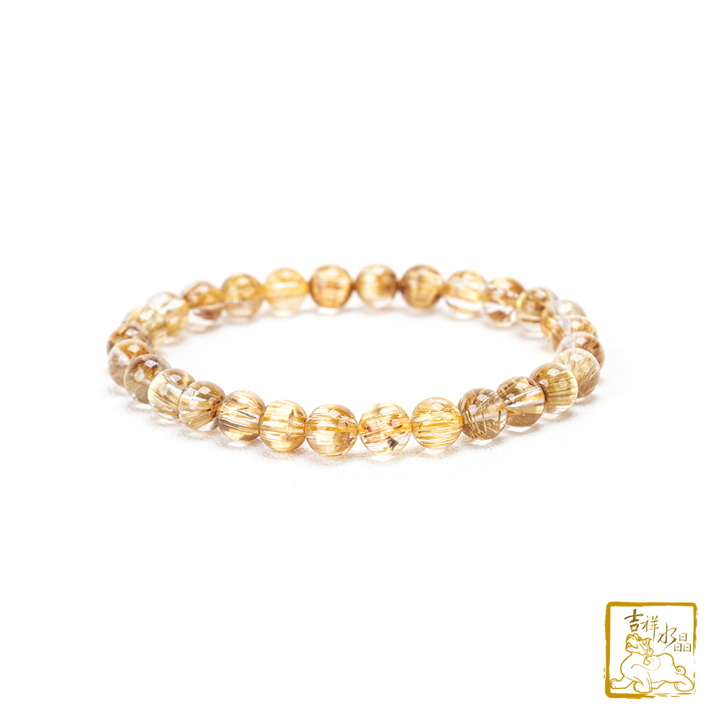 鈦晶手珠 6mm 招財水晶
