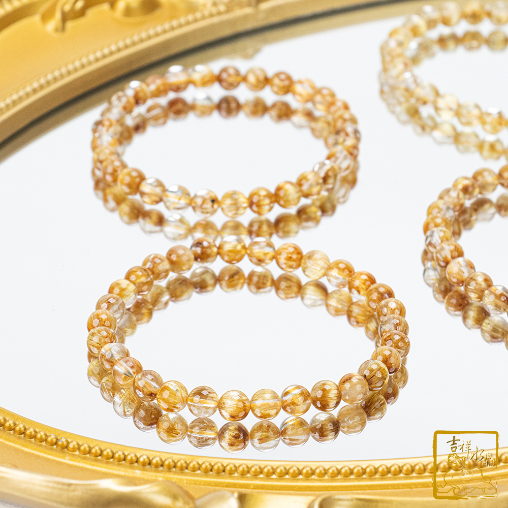 鈦晶手珠 6mm 招財水晶