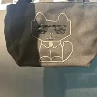 [S] KARL LAGERFELD LH3EG2DE MAYBELLE STUDDED LOGO TOTE BAG,NIGHT CAT, 196788751767 (SKL933)