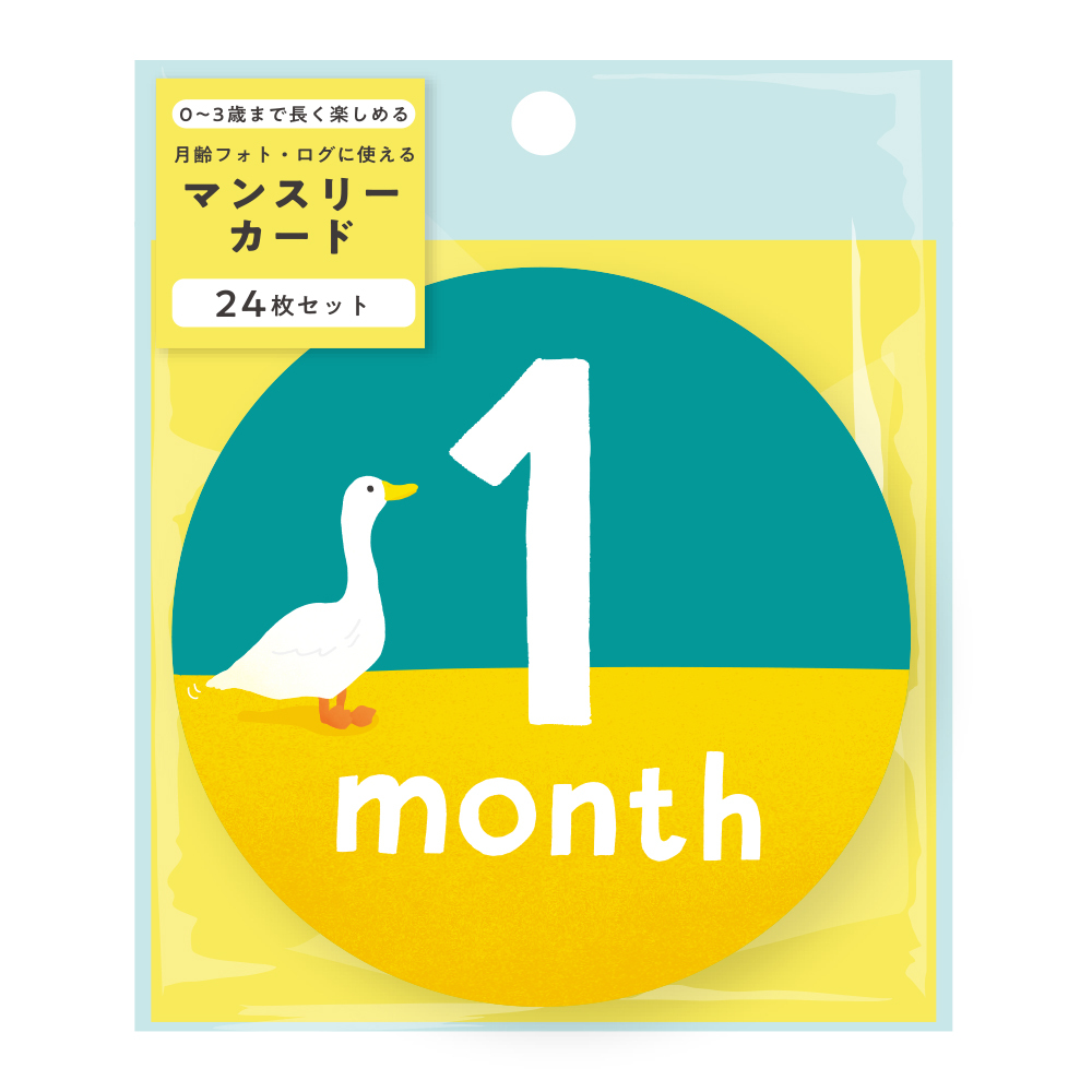 寶寶月份卡(里程碑-24片裝)-日本IROHA選物