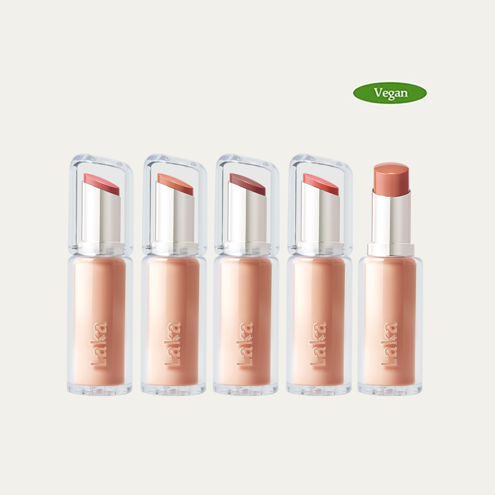 ꒰ 囤貨5入組 ꒱ 玻璃光水潤唇膏 - Laka
