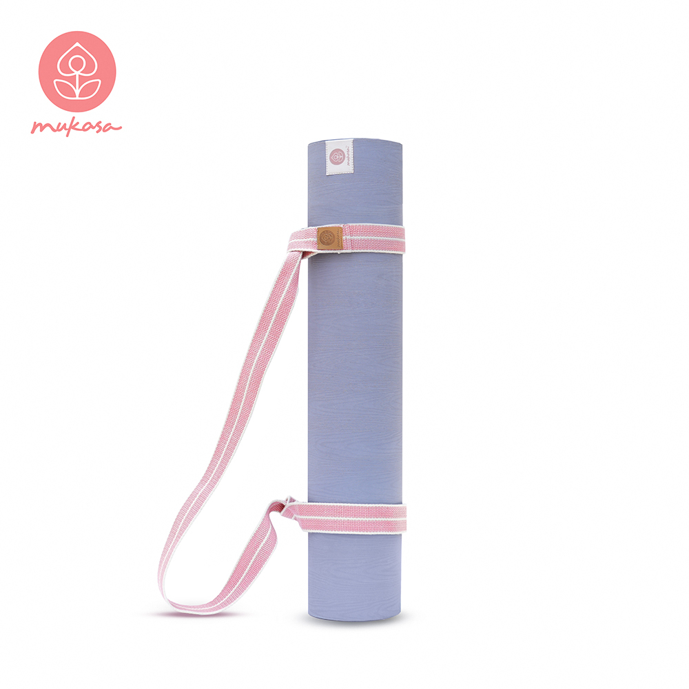 MUKASA 瑜珈墊背繩(莓果粉/點點款) MUK-21570