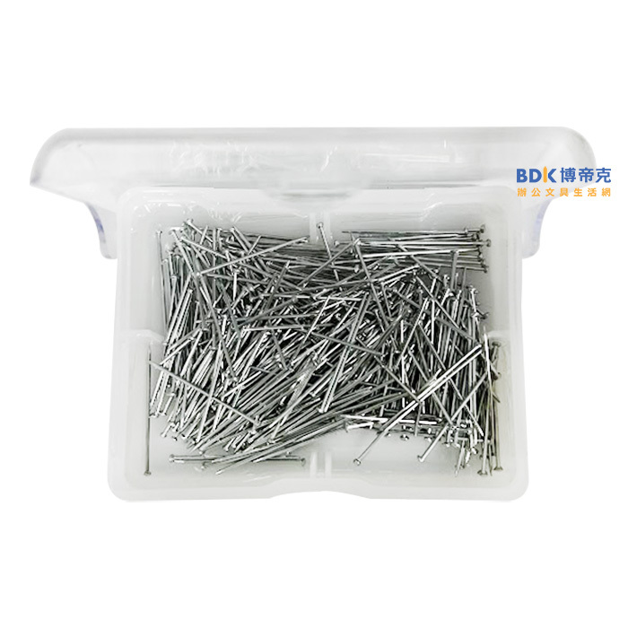 ABEL 力大牌 豪華盒25mm銀色大頭針 NO.836