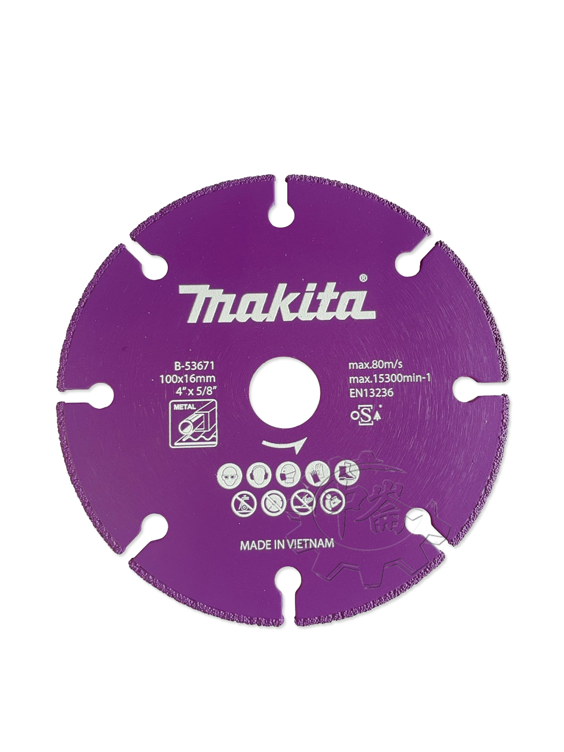 ＊中崙五金【附發票】 牧田原廠 4" 切斷鑽石鋸片 B-53671 適用:鐵管 白鐵 金屬類 PVC管材 板材 石材