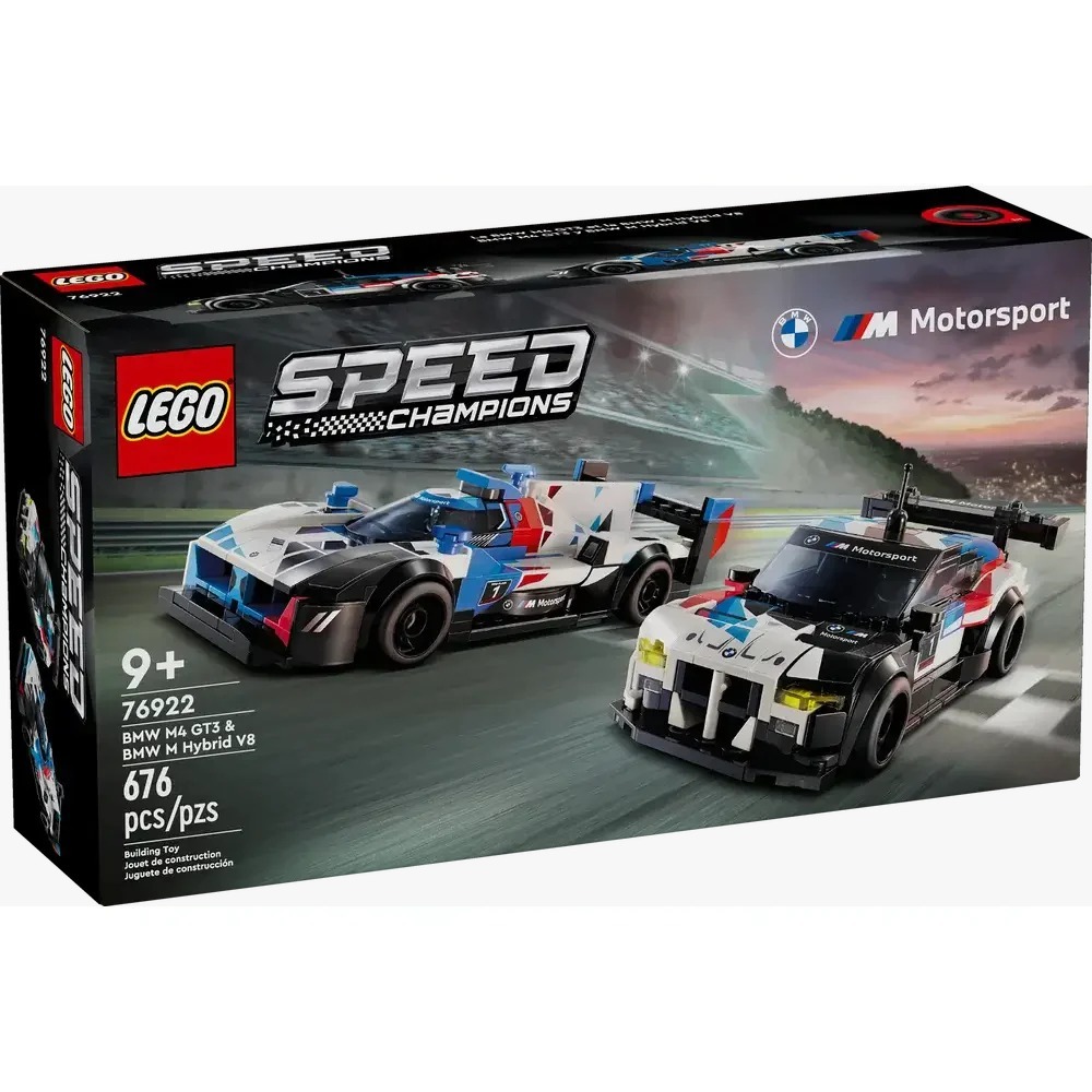 LEGO 76922 BMW M4 GT3 & BMW M Hybrid V8 Race Cars (Speed Champions)