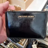 [S] MICHAEL KORS 35H3GTVP1M JET SET TRAVEL SM TZ COINPOUCH W ID,BLACK, 196237275462 (SMK804)