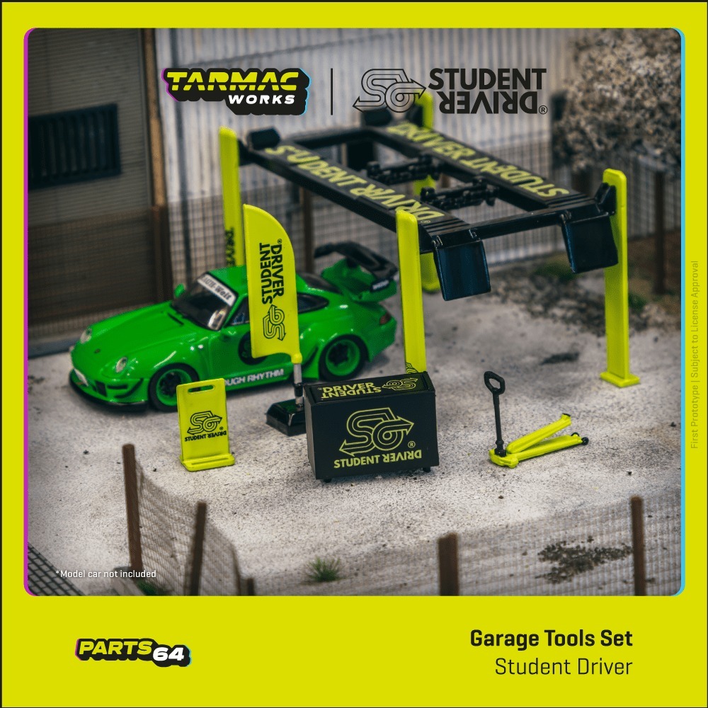 Tarmac Works 1/64 Garage tools set Student Driver