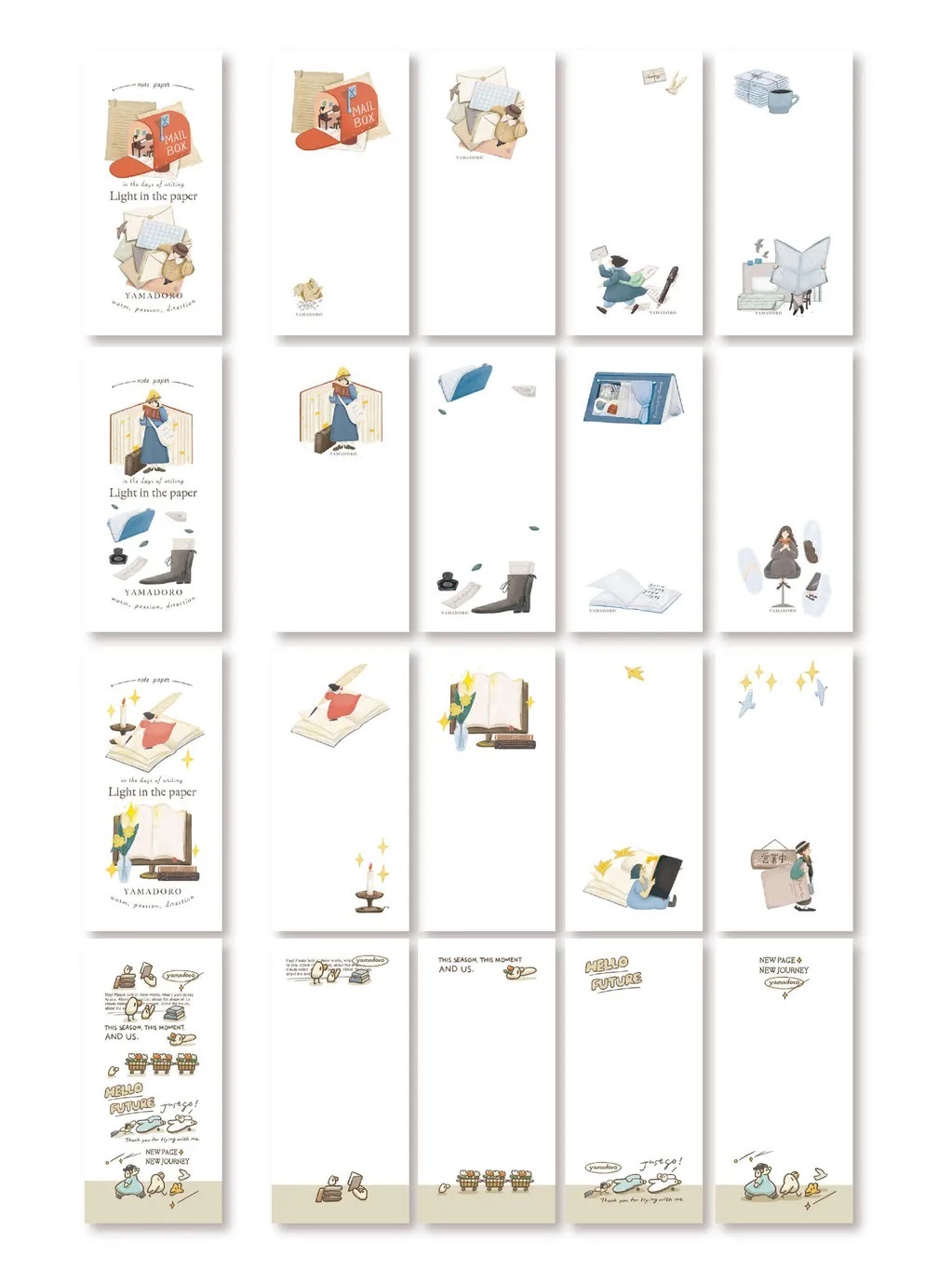 山泥泥．Light in the paper1-3/小鳥先生 便籤本 便條紙本