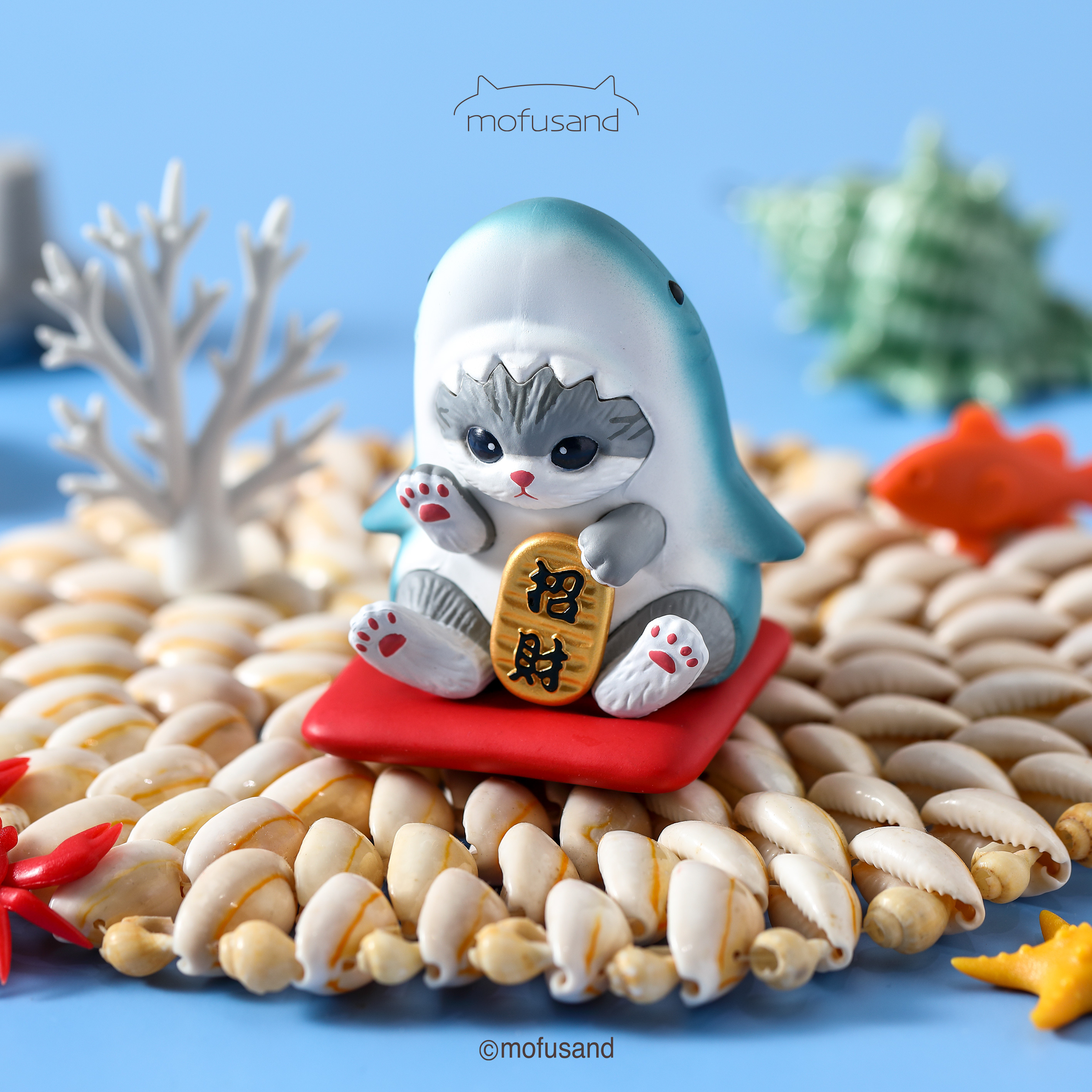 貓福珊迪 招財公仔 ( 鯊魚/炸蝦 )