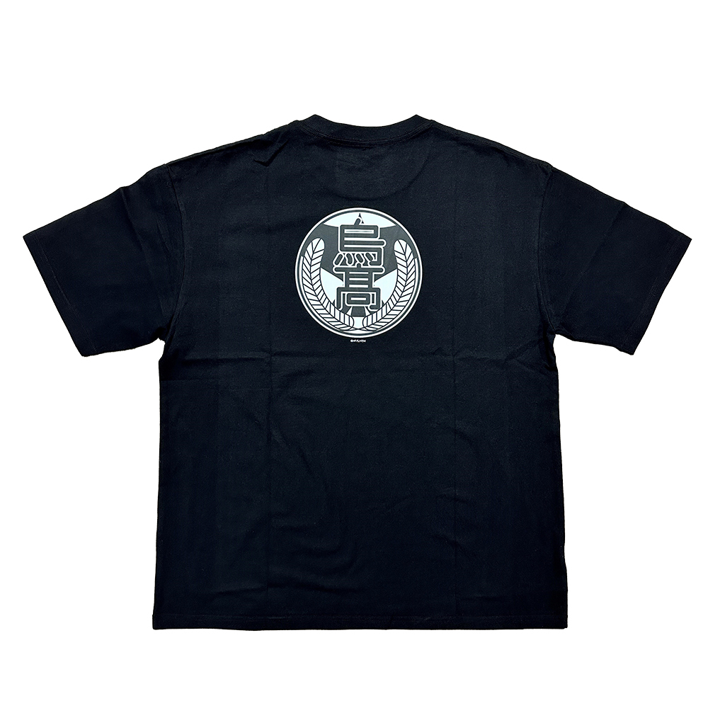 排球少年!! 系列 T-Shirt - 烏野高校 - 黑色
