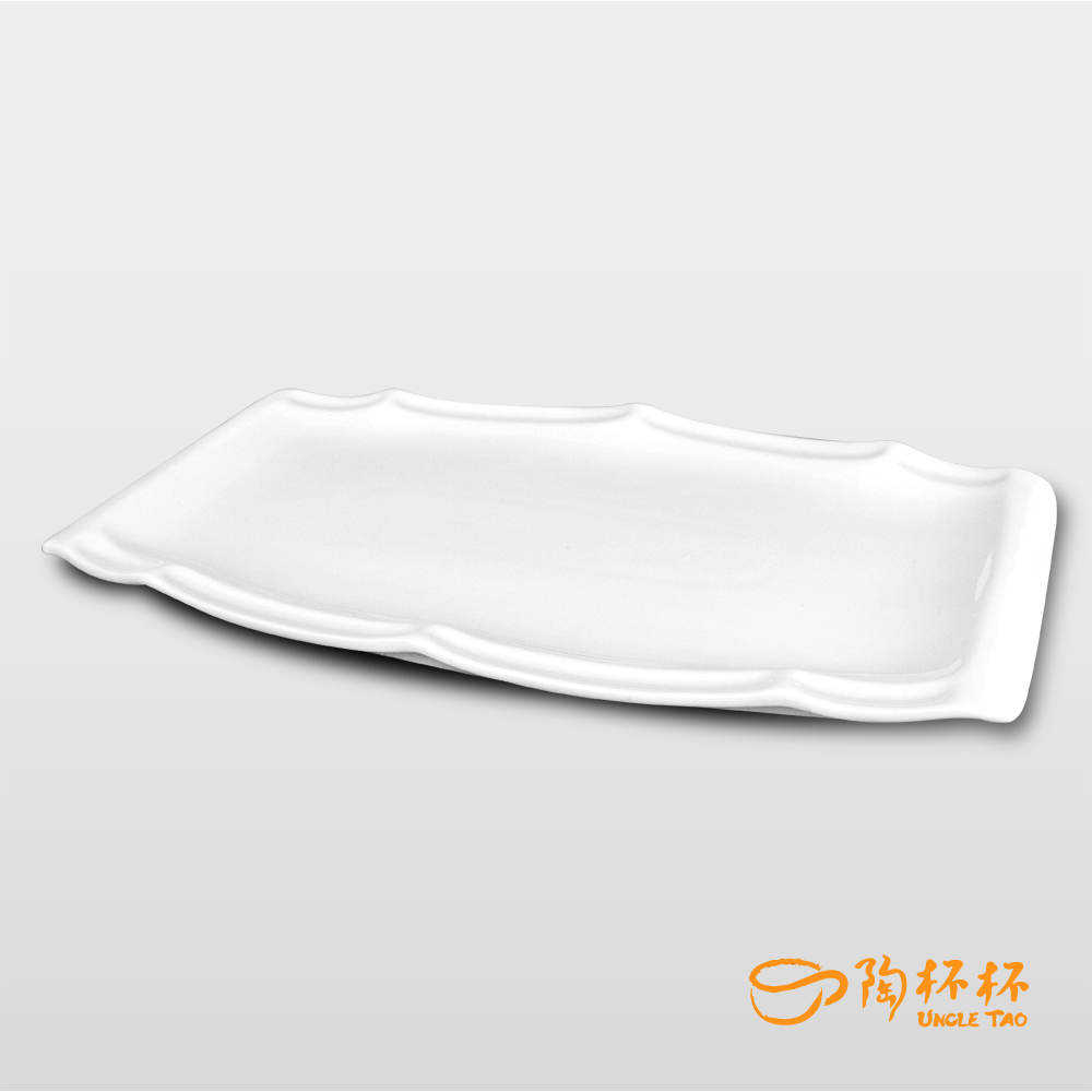 竹節船型盤  [英菲骨瓷] 【陶杯杯瓷器】餐具餐盤台灣現貨