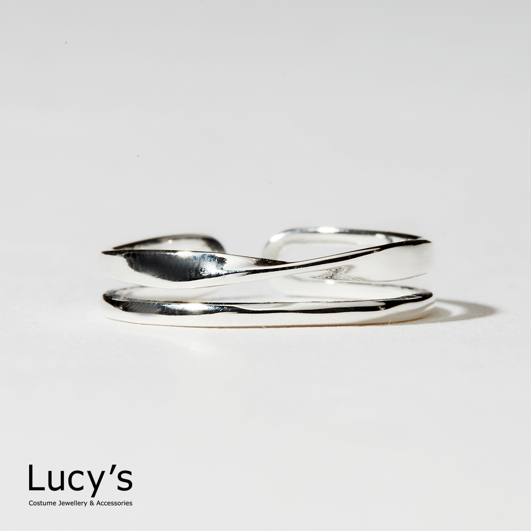 925純銀 銀韻纏繞 開口戒 (79071)