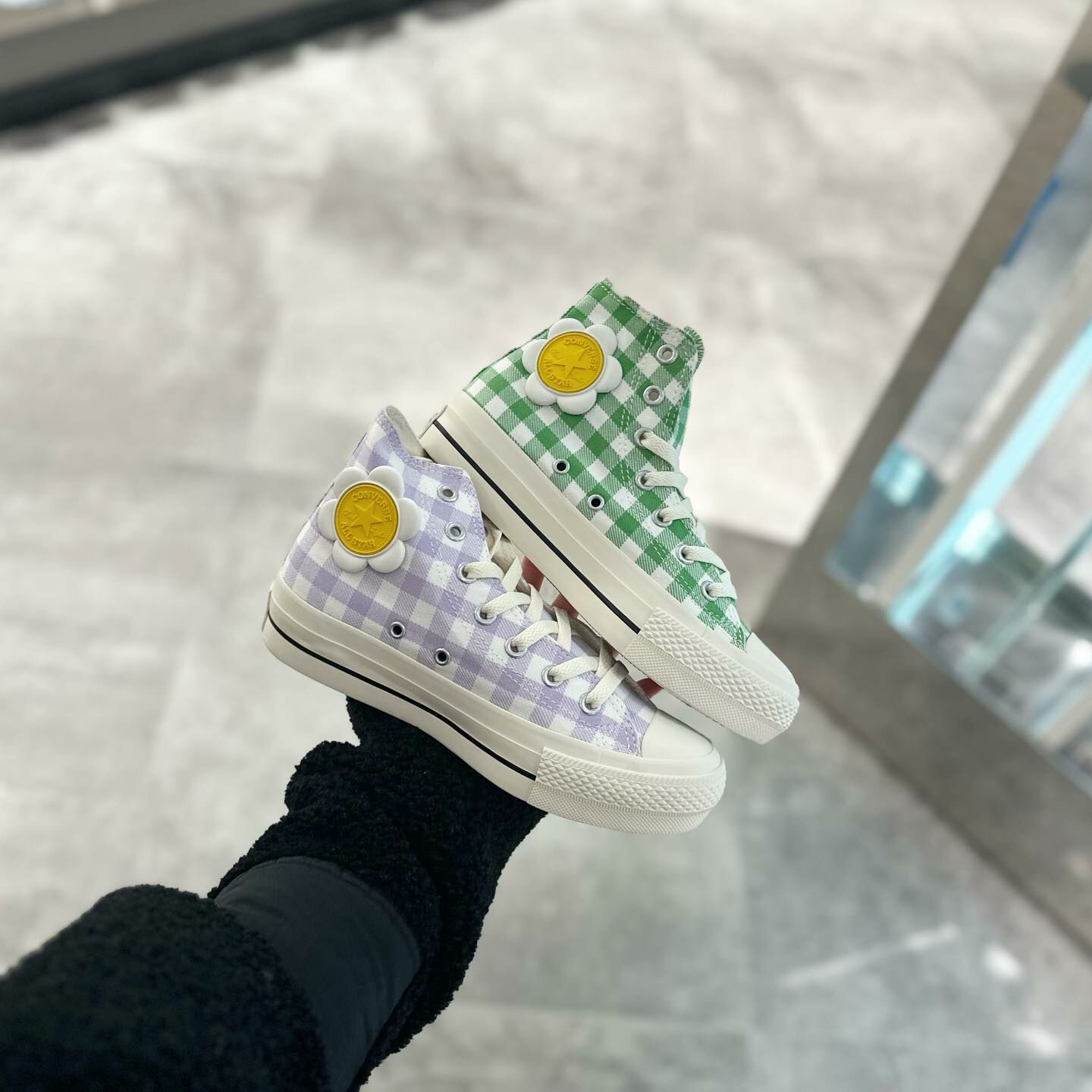 Converse All Star Plts Flowerpatch Hi 日本限定 小雛菊 紫色 綠色 帆布鞋 31311050 31311051