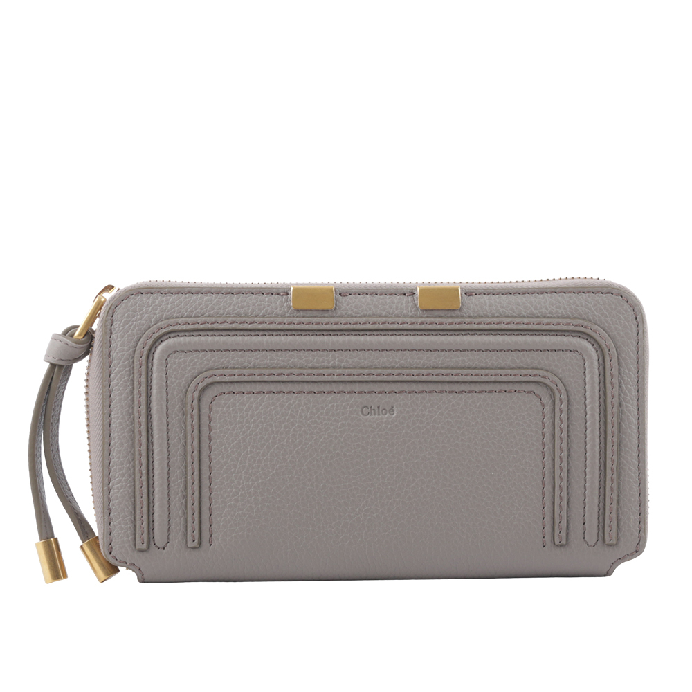 【CHLOE'】Marcie 牛皮ㄇ型拉鍊長夾