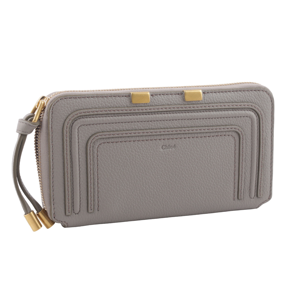 【CHLOE'】Marcie 牛皮ㄇ型拉鍊長夾