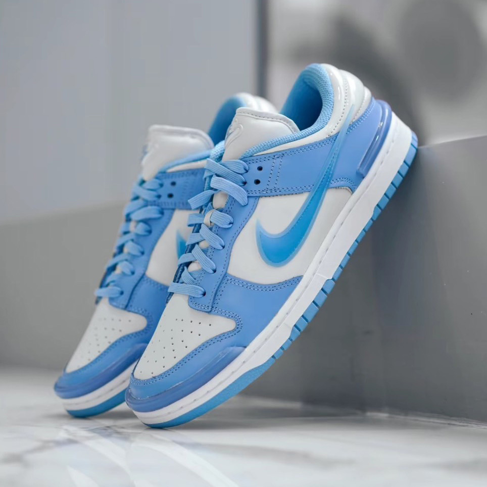 Nike Dunk Low Twist University Blue UNC 大學藍 北卡藍 白藍 AMBUSH平替 女生復古休閒鞋 DZ2794-002