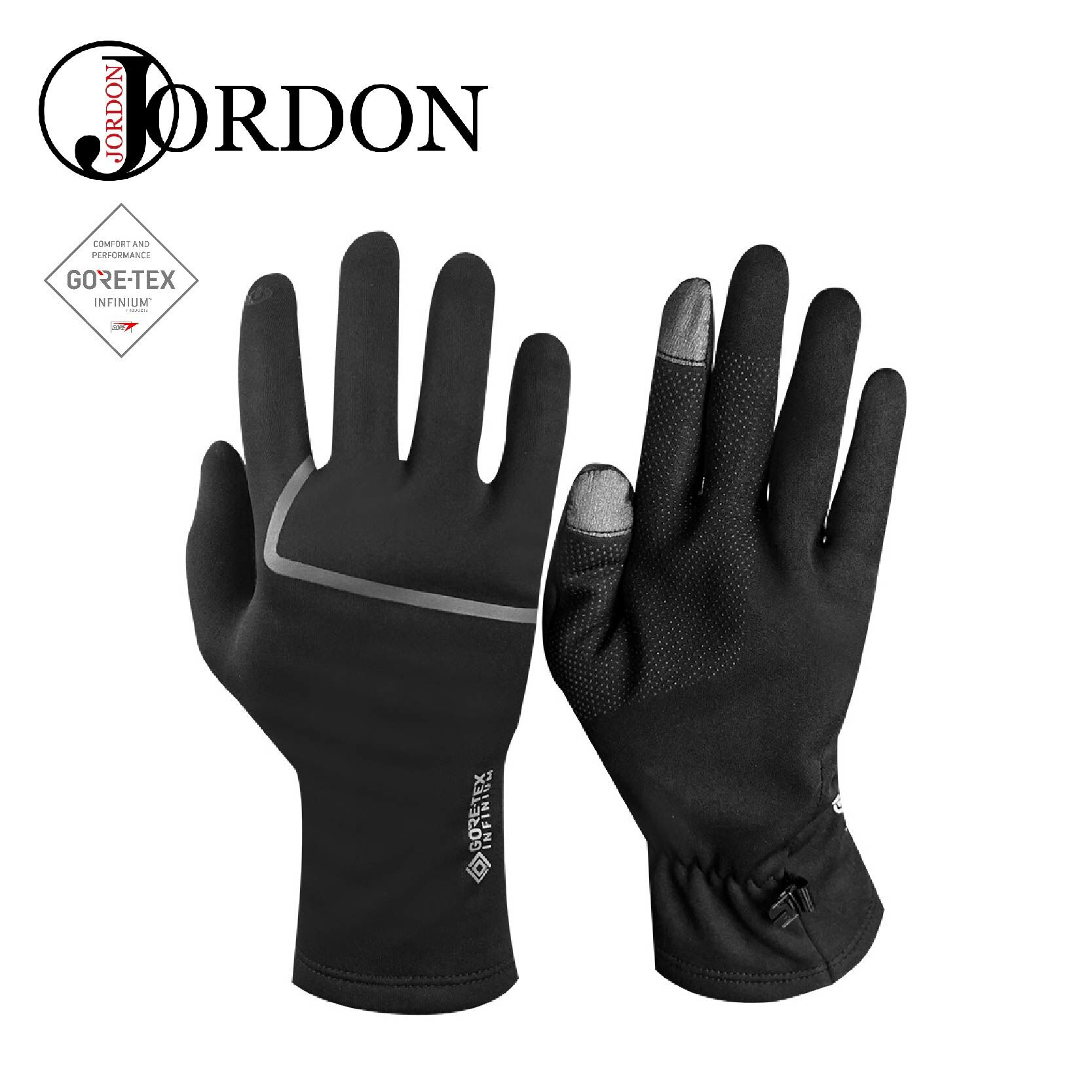 JORDON 橋登 WINDSTOPPER防寒手套 黑 防風/抗水/透氣/可觸控/GORE-TEX/觸控手套/保暖手套 43JGW023