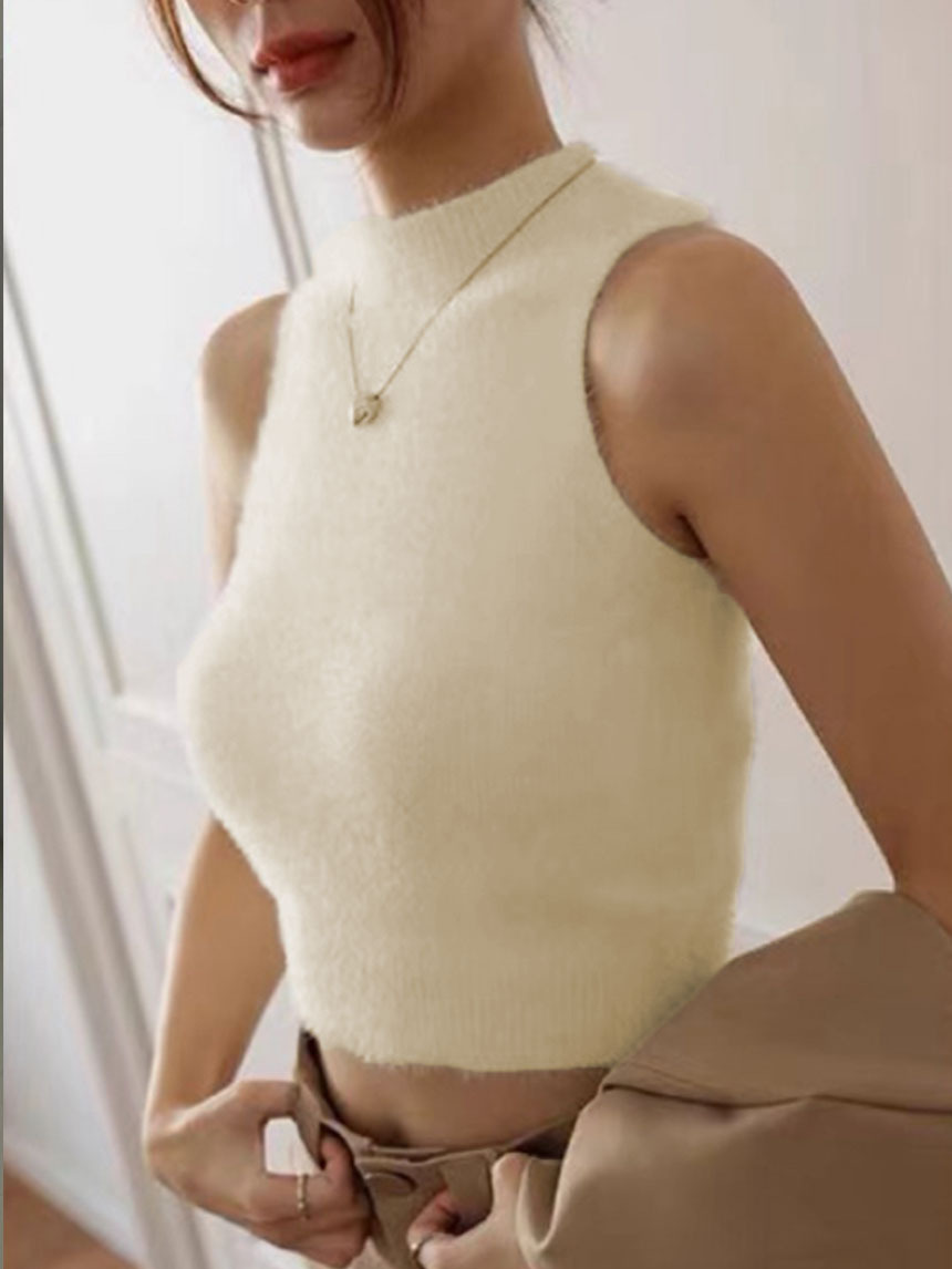 馬海毛背心*3色