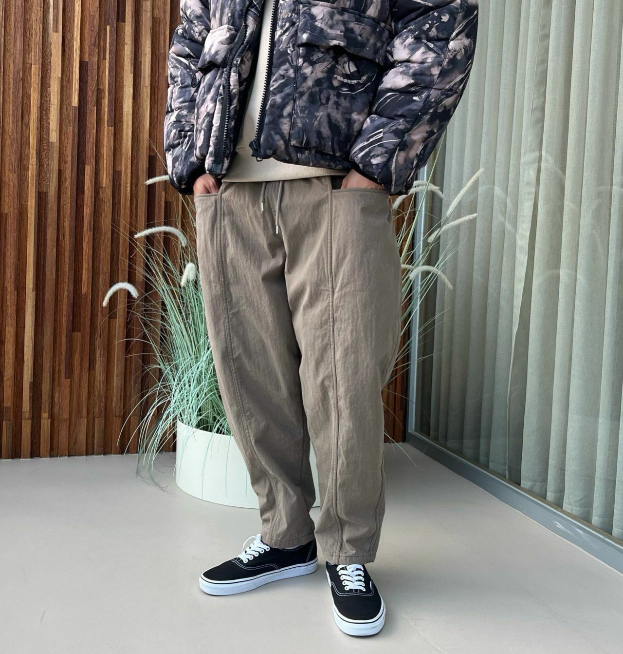 淨色鬆身褲(薄抓毛底) PEACOCK-051P