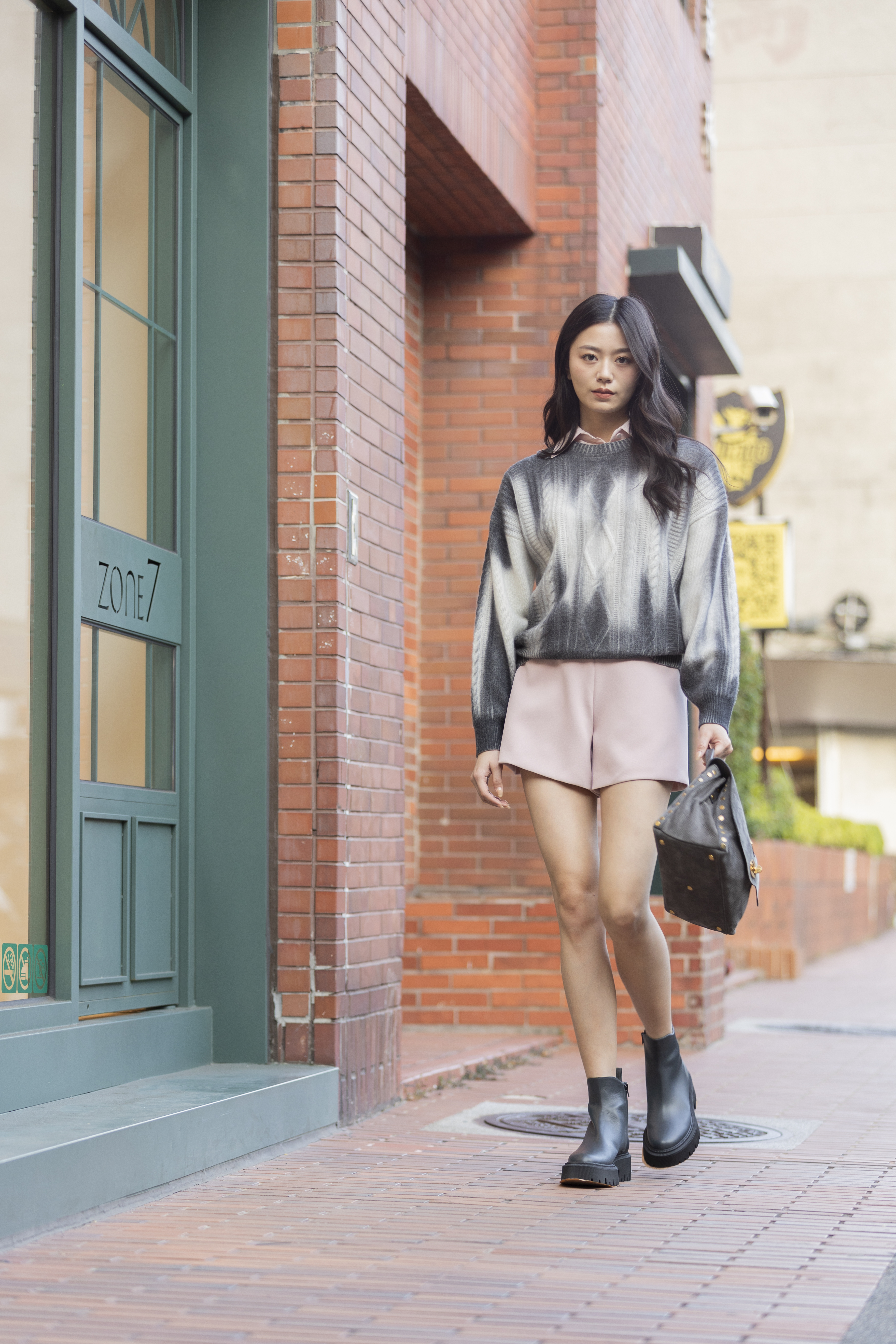 Red Valentino 蝴蝶結短褲裙(淺粉)