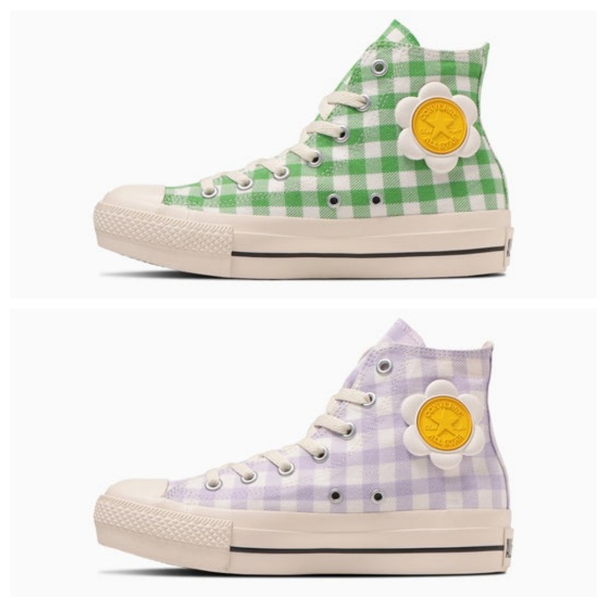 限時特價預購┃日本 CONVERSE ALL STAR PLTS FLOWERPATCH HI 花朵 格紋 高筒