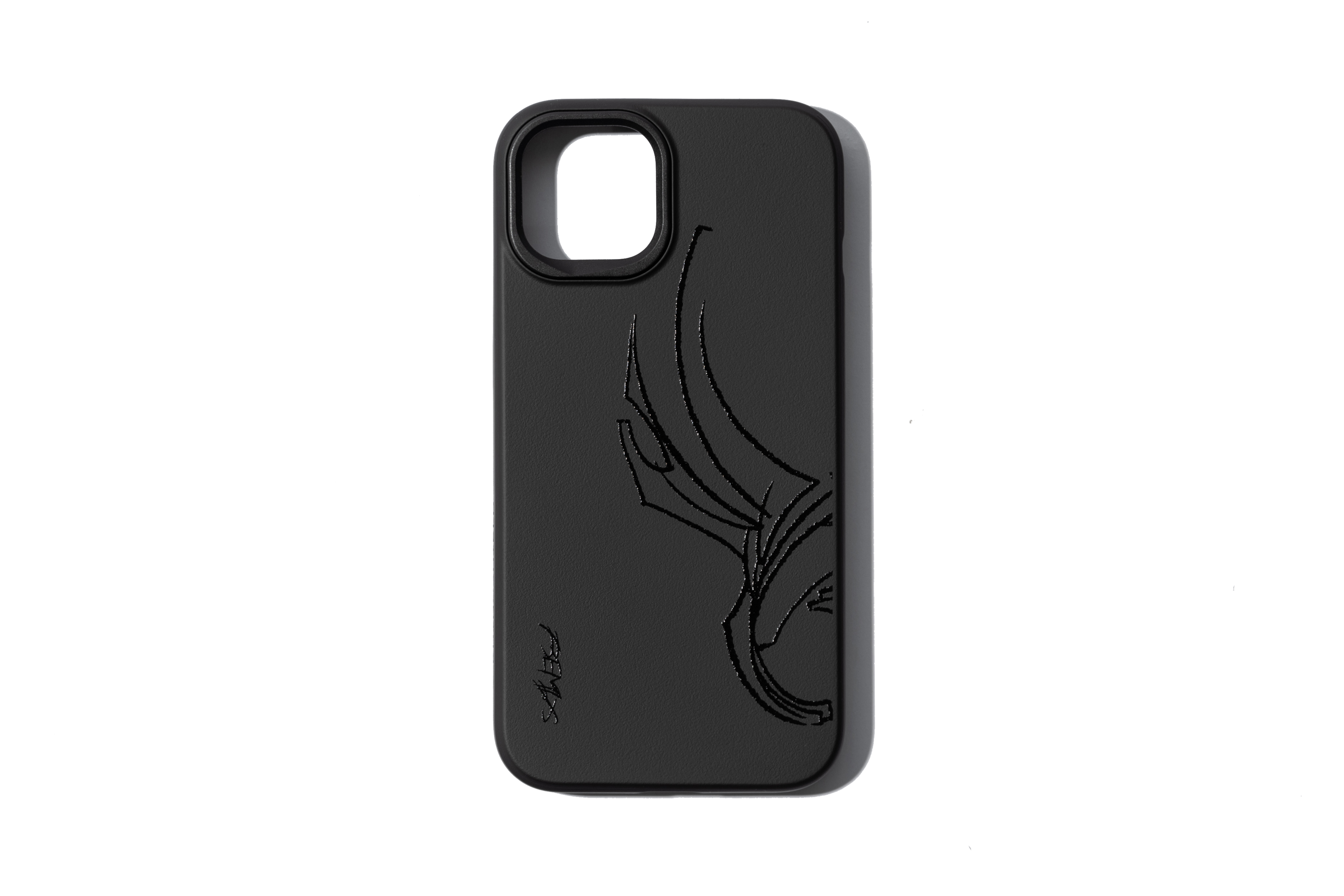 REMIX "Sketchy Wing Iphone Case by@fromraytothebay" (Black/Black)