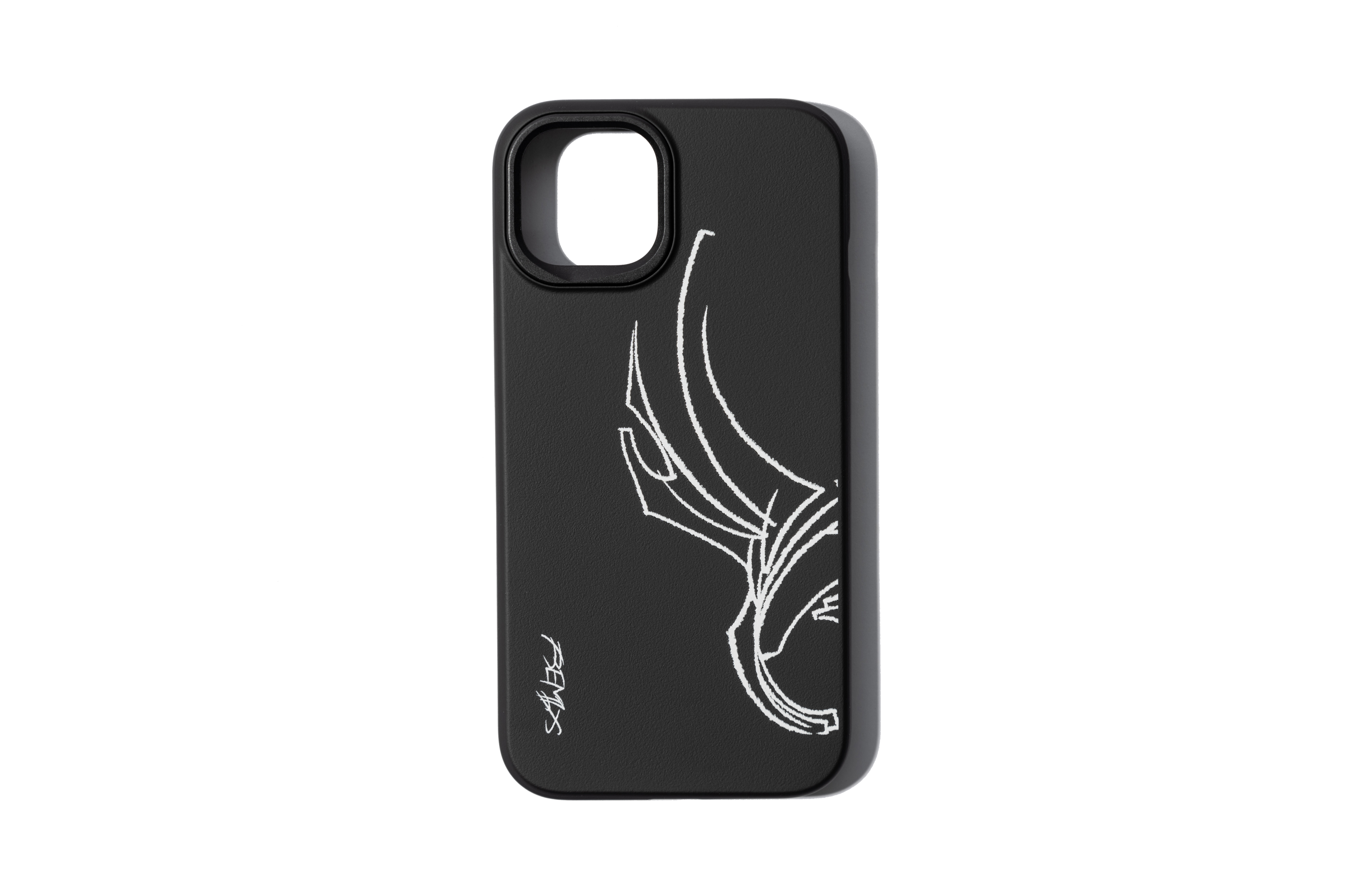 REMIX "Sketchy Wing Iphone Case by@fromraytothebay" (Black/White)