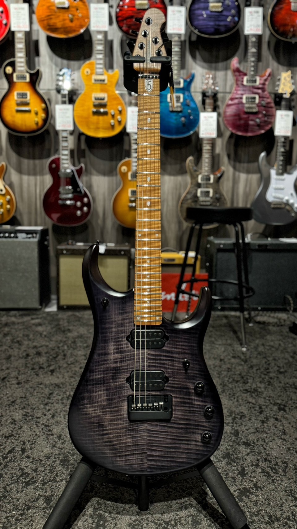 ERNIE BALL MUSIC MAN JP15 TRANS BLACK BURST FLAME 公司貨【宛伶樂器】
