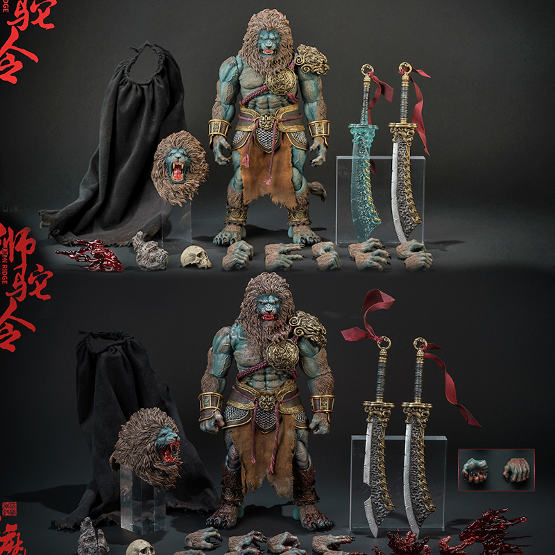 (Pre-Order)Nottaa Collection - Lion Ridge"青獅" Cyan Lion (Standard/Bloody Ver.) 1/12 Action Figure (YM005)