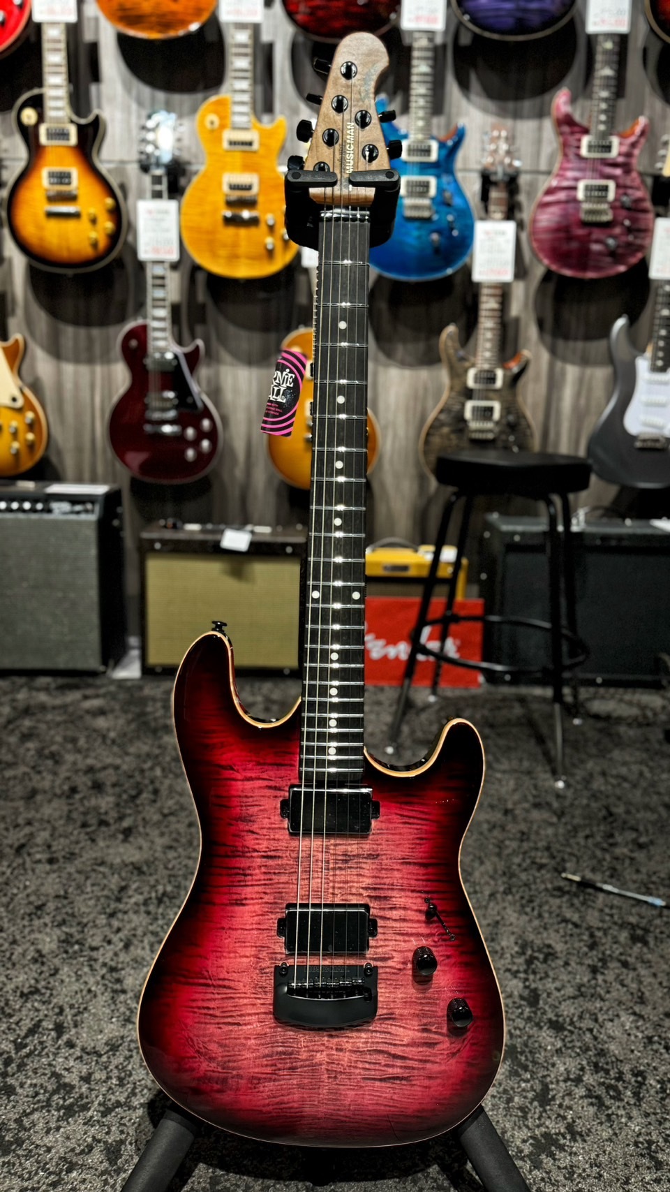 MUSIC MAN SABRE HT TREM RASPBERRY BURST 公司貨【宛伶樂器】