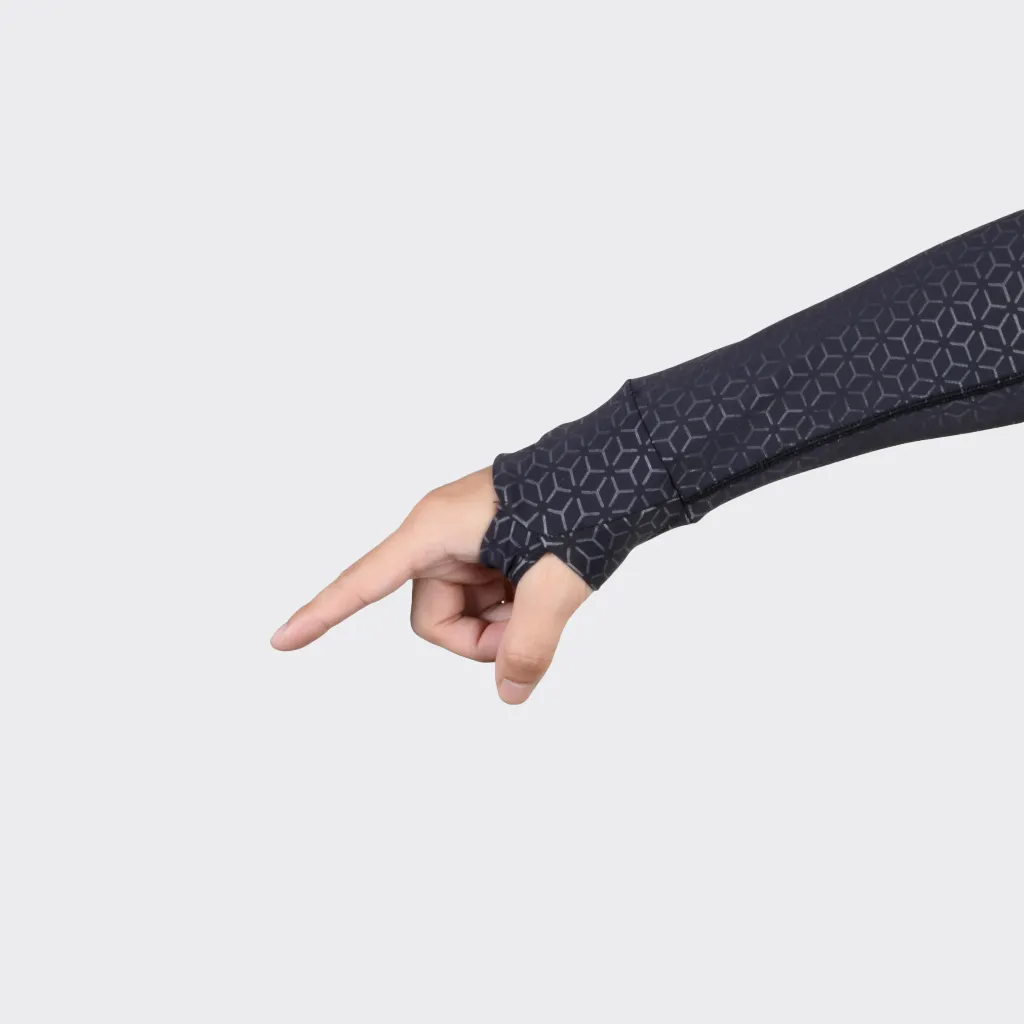 膠原蛋白冰絲袖套-EC-04幾何人字紋 康可袖套