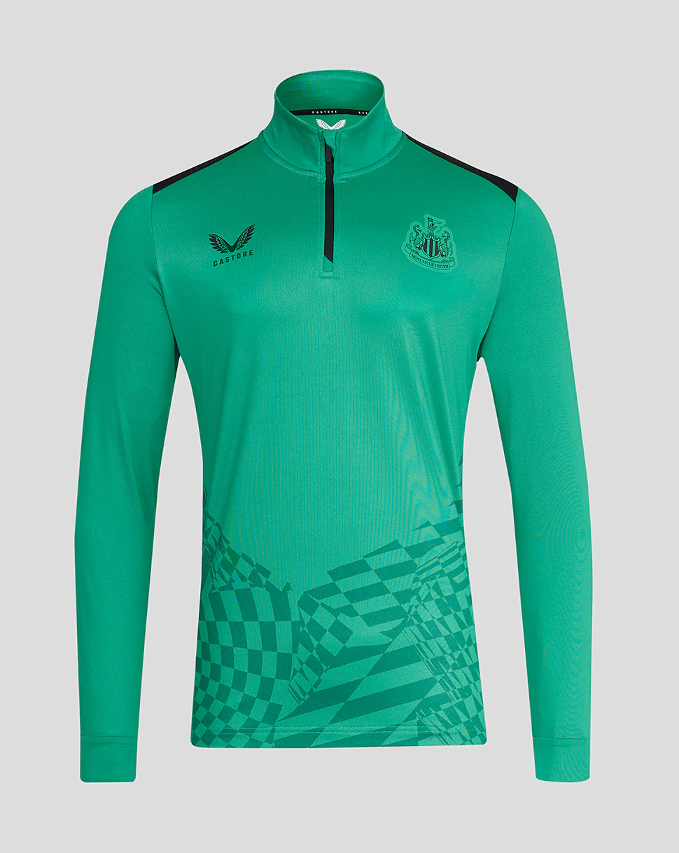 2023 Newcastle United Green Matchday 1/4 Zip Top