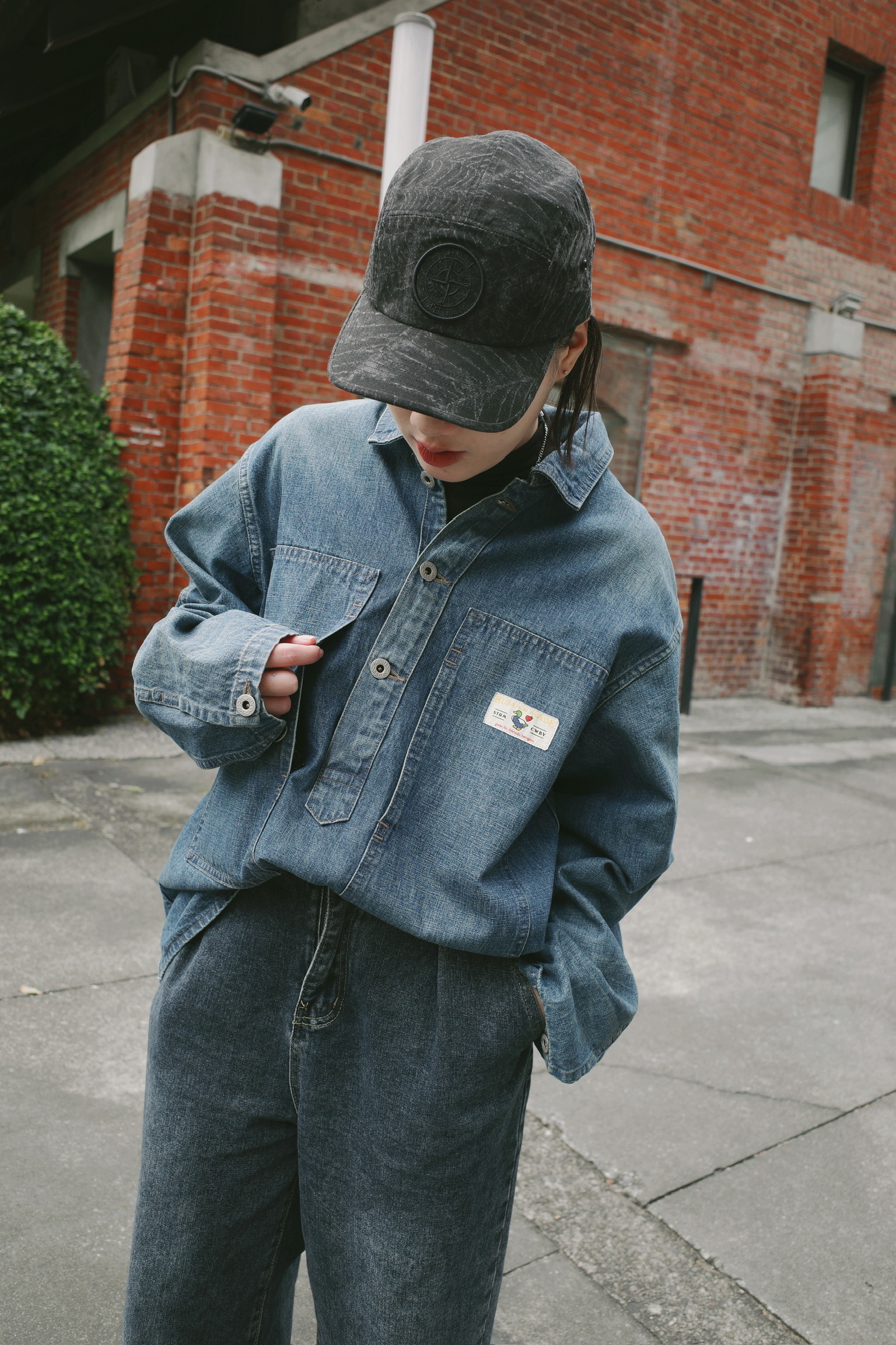 <快速出貨> HUMAN MADE 牛仔丹寧半領外罩