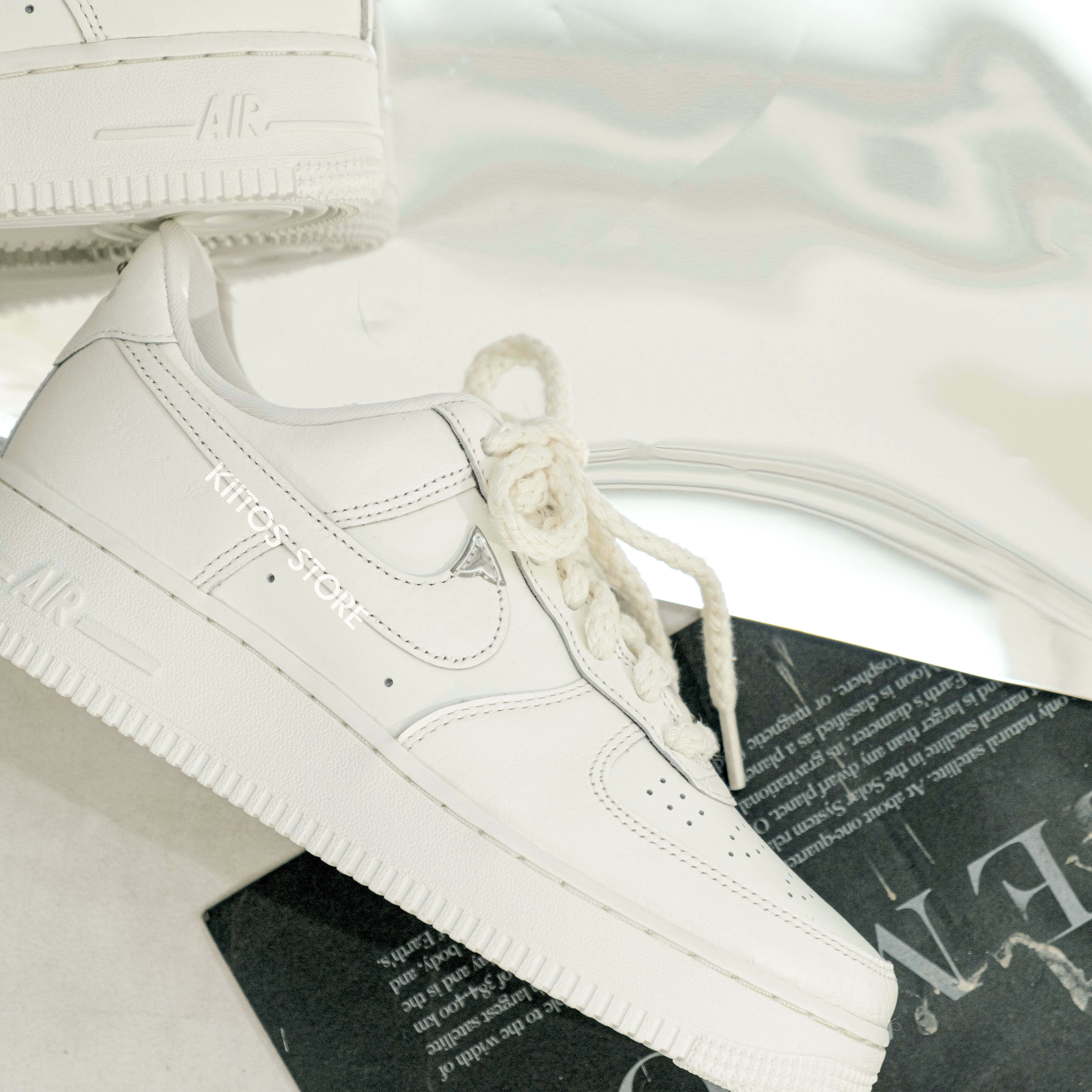 Nike Air Force 1 Low "Sail Chrome" 奶白銀角 FJ4559-133